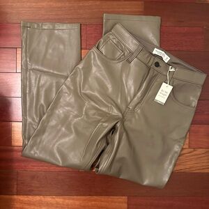 Abercrombie & Fitch Leather 90s straight jeans